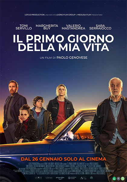 Margherita Buy, Valerio Mastandrea, Toni Servillo, Gabriele Cristini, and Sara Serraiocco in The First Day of My Life (2023)