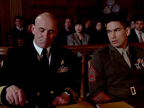 Catherine Bell, Randy Vasquez, and John M. Jackson in JAG (1995)