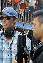 Corey Pearson Directing on set in Jakarta, Message Man shoot