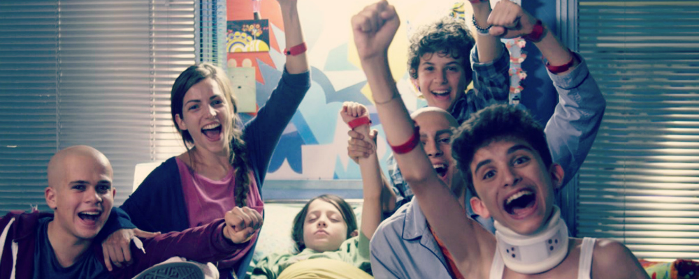 Brando Pacitto, Aurora Ruffino, Lorenzo Guidi, Carmine Buschini, Mirko Trovato, and Pio Luigi Piscicelli in The Red Band Society (2014)