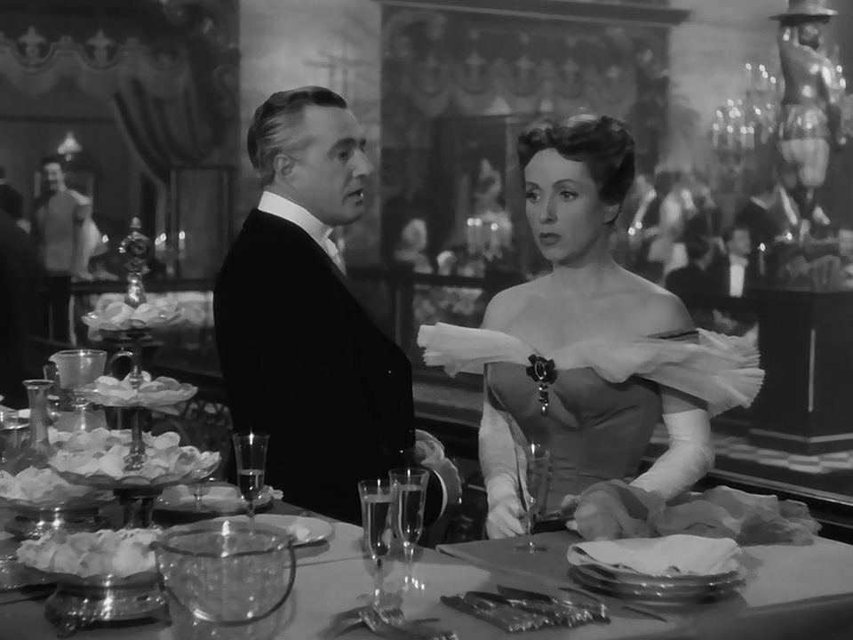 Vittorio De Sica and Danielle Darrieux in The Earrings of Madame De... (1953)