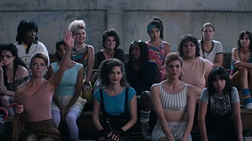 Marianna Palka, Jackie Tohn, Kimmy Gatewood, Rebekka Johnson, Alison Brie, Sydelle Noel, Kia Stevens, Betty Gilpin, Kate Nash, Ellen Wong, Britney Young, Sunita Mani, Gayle Rankin, and Britt Baron in GLOW (2017)