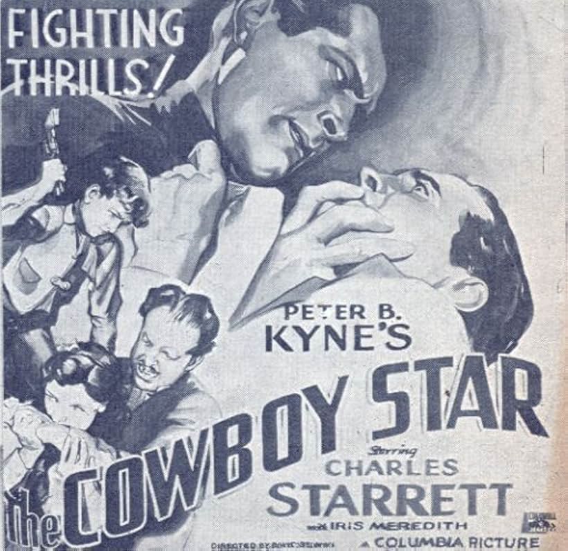 Wally Albright, Marc Lawrence, Iris Meredith, and Charles Starrett in The Cowboy Star (1936)