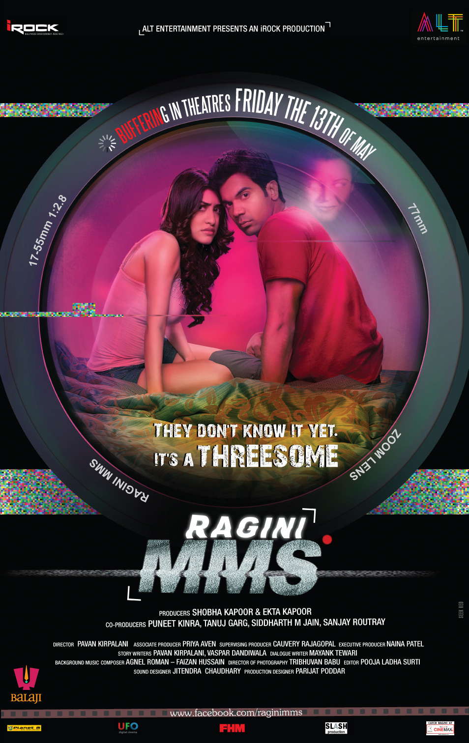 Kainaz Motivala and Rajkummar Rao in Ragini MMS (2011)