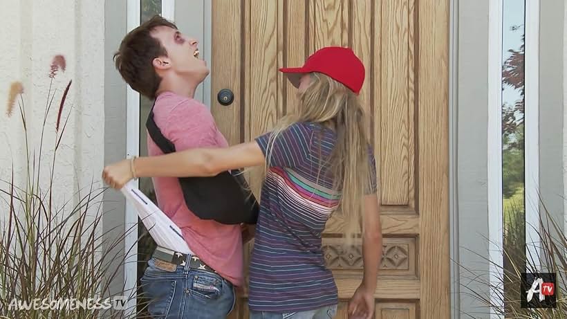 Shayne Topp and Lia Marie Johnson in AwesomenessTV (2013)