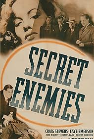 Faye Emerson, Craig Stevens, Charles Lang, and Robert Warwick in Secret Enemies (1942)