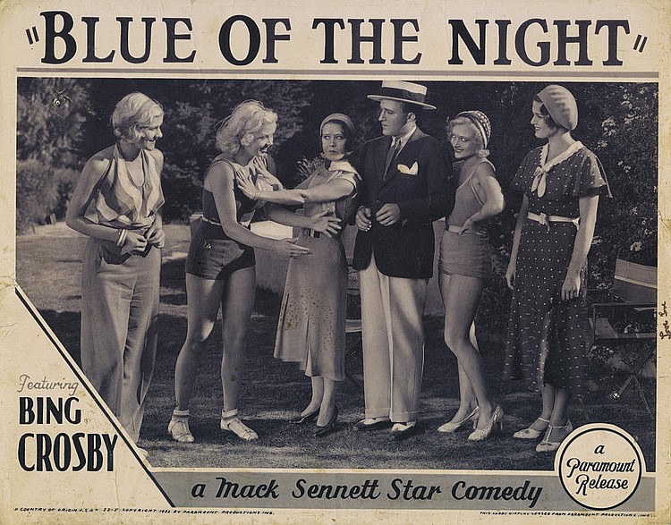 Bing Crosby, Marjorie Kane, Mary Treen, and Toby Wing in Blue of the Night (1933)