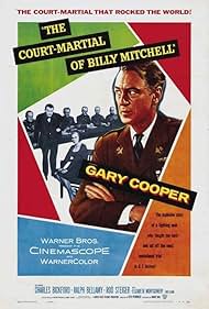 Gary Cooper, Elizabeth Montgomery, Rod Steiger, and Charles Bickford in The Court-Martial of Billy Mitchell (1955)