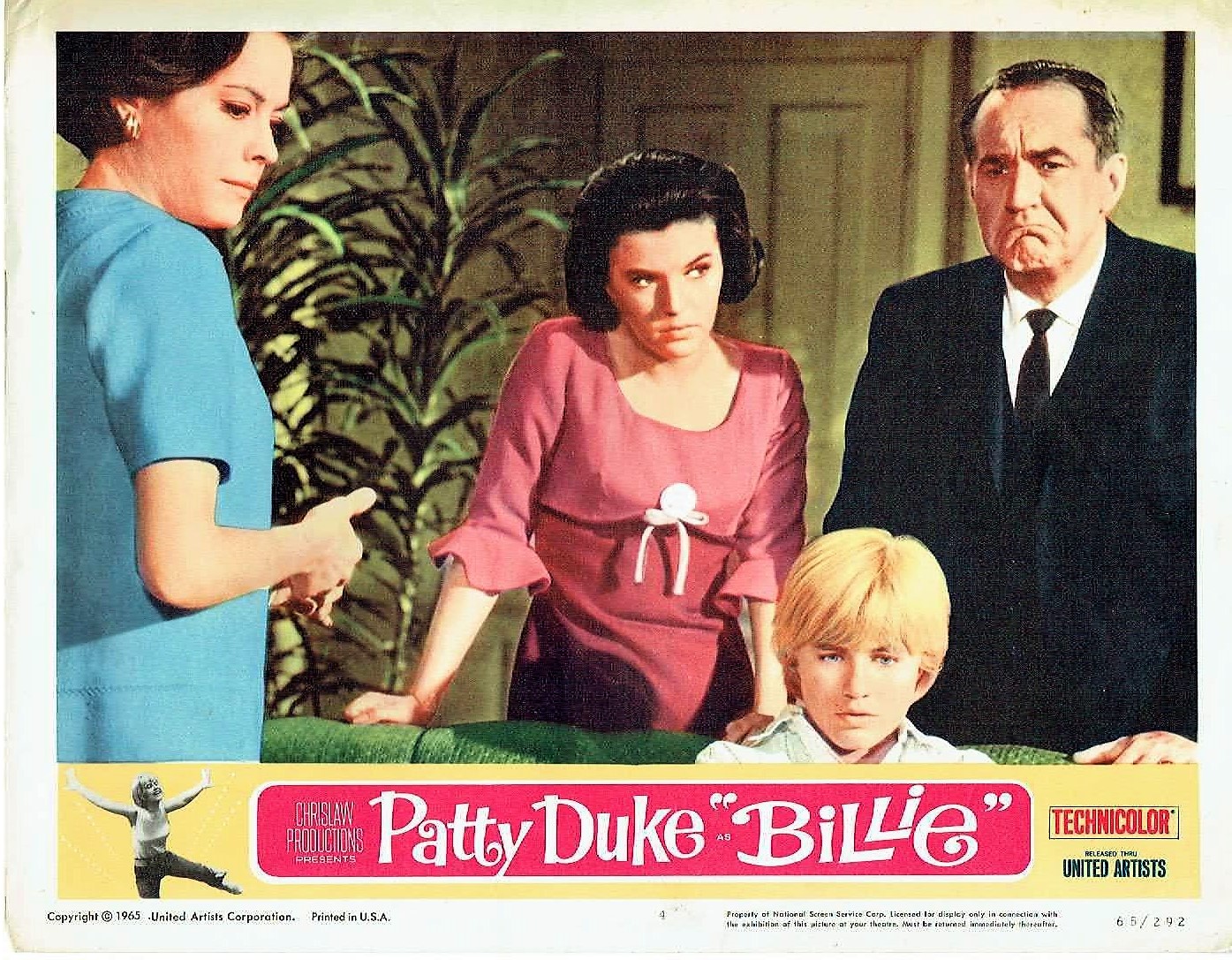 Jim Backus, Patty Duke, Jane Greer, and Susan Seaforth Hayes in Billie (1965)