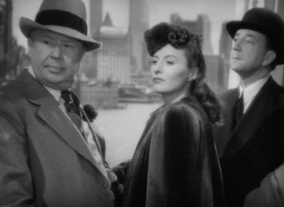 Barbara Stanwyck, Charles Coburn, and Melville Cooper in The Lady Eve (1941)