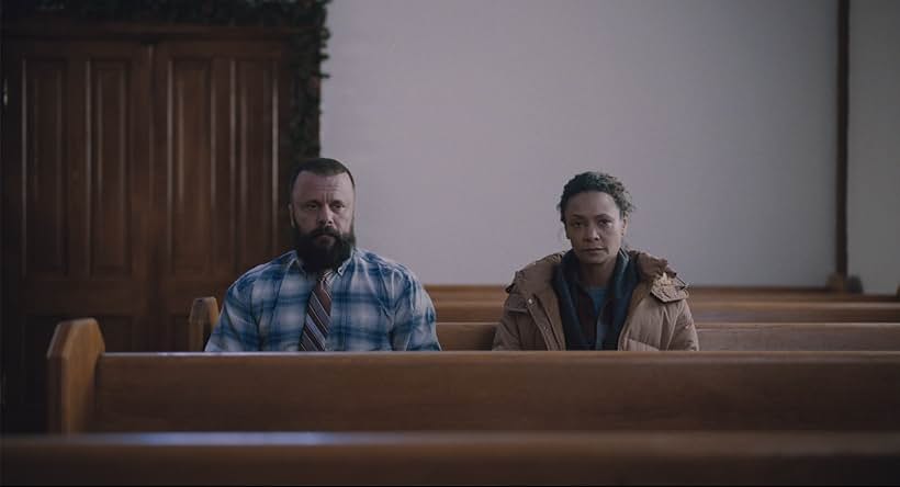 Joris Jarsky and Thandiwe Newton in God's Country (2022)