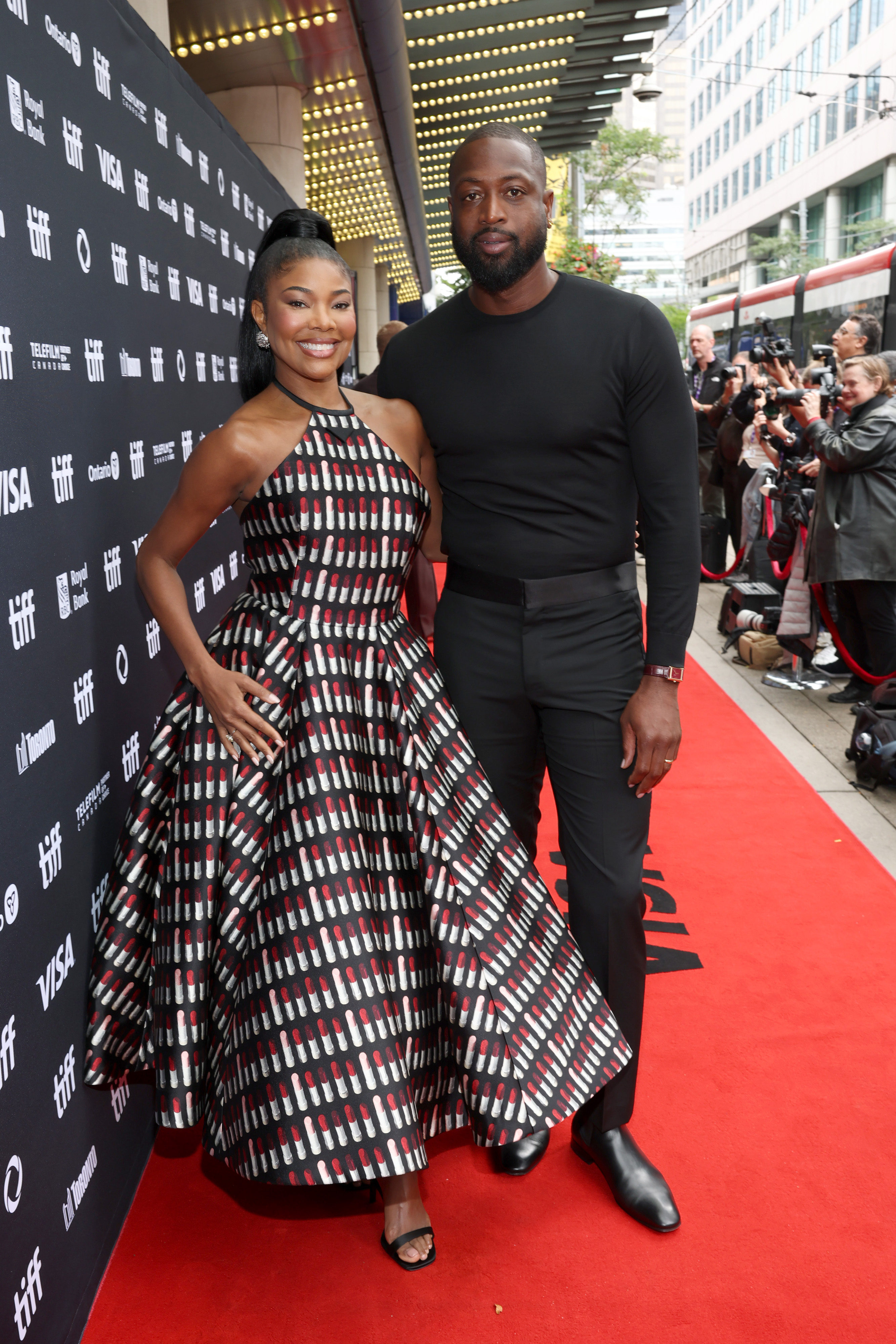 Gabrielle Union and Dwyane Wade at an event for Riff Raff (2024)