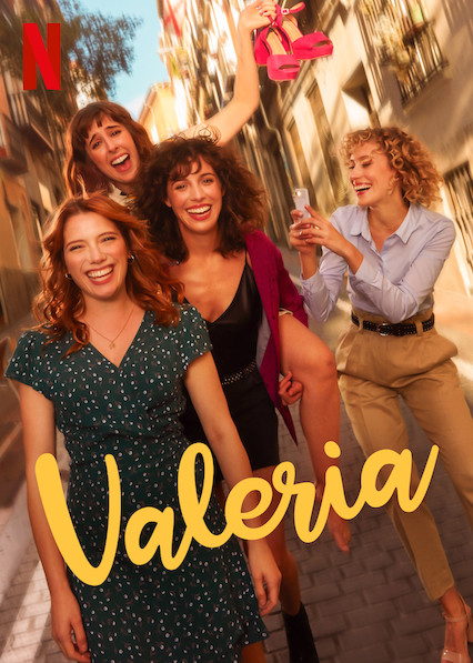 Diana Gómez, Silma López, Teresa Riott, and Paula Malia in Valeria (2020)