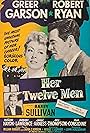 Greer Garson, Lee Aaker, Tim Considine, Dale Hartleben, Donald MacDonald, Robert Ryan, Stuffy Singer, David Stollery, Barry Sullivan, and Peter J. Votrian in Her Twelve Men (1954)