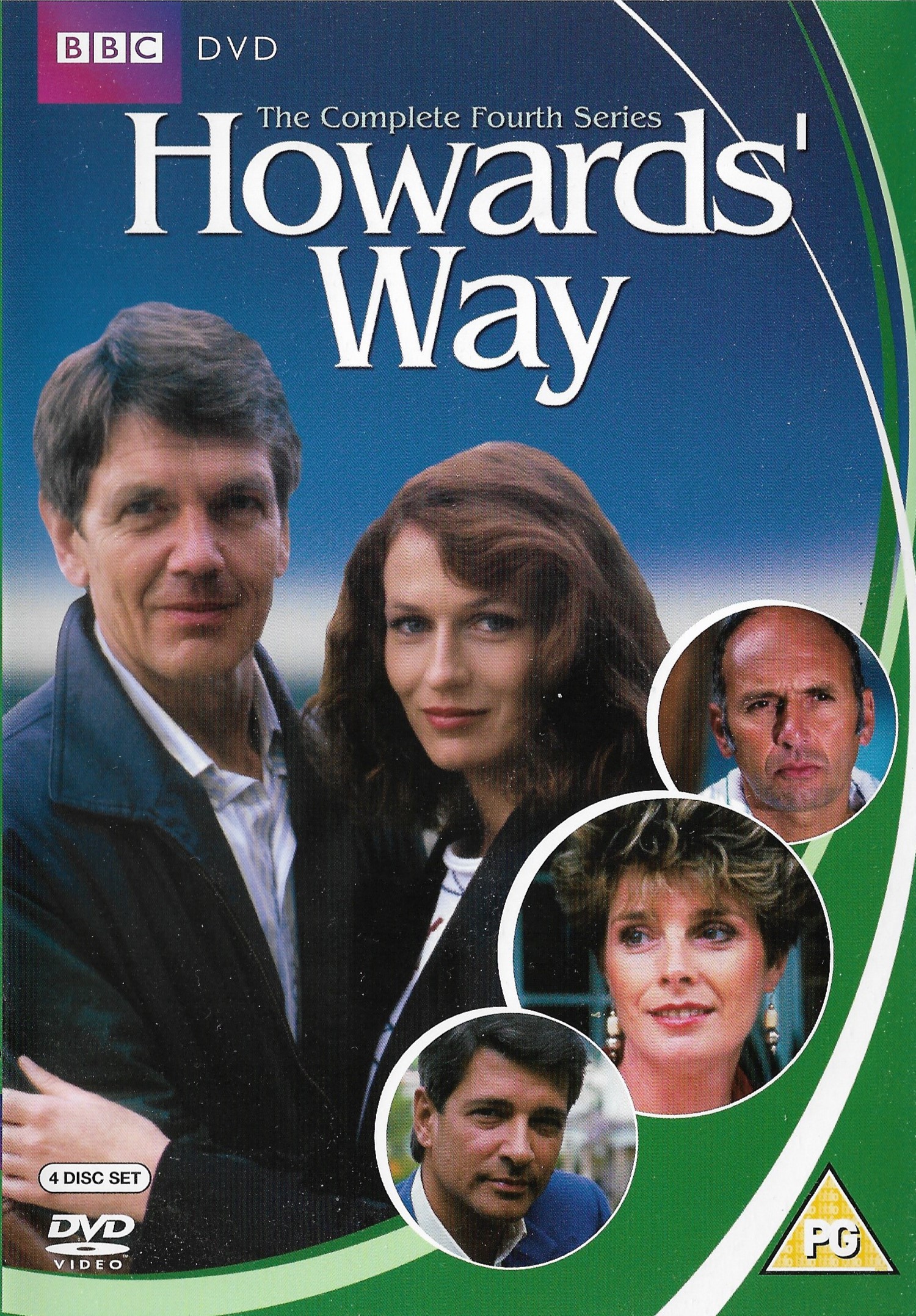 Tony Anholt, Maurice Colbourne, Jan Harvey, Sarah-Jane Varley, and Stephen Yardley in Howards' Way (1985)