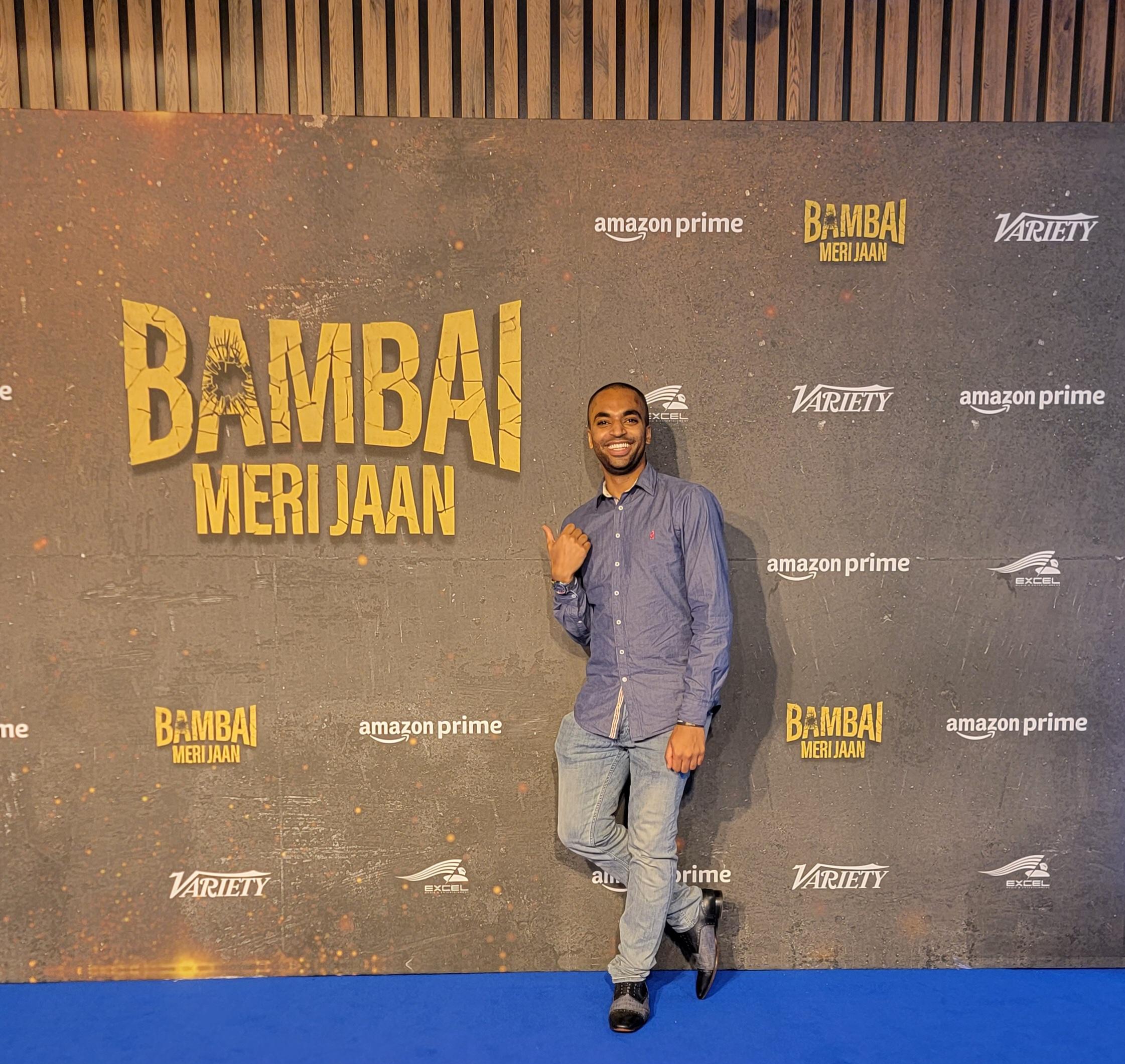 JD Hunt at the World Premiere of Bambai Meri Jaan (2023) Season 1