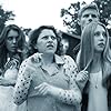 Alia Shawkat, Alexander Ludwig, Nina Dobrev, and Taissa Farmiga in The Final Girls (2015)