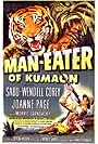 Wendell Corey, Jimmy Moss, Joy Page, and Sabu in Man-Eater of Kumaon (1948)