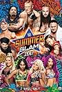 John Cena, Brock Lesnar, Joe Seanoa, Nattie Neidhart, Shinsuke Nakamura, Trinity McCray Fatu, Yuvraj Dhesi, Joe Anoa'i, Adam Scherr, Lexi Kaufman, and Mercedes Varnado in WWE Summerslam (2017)