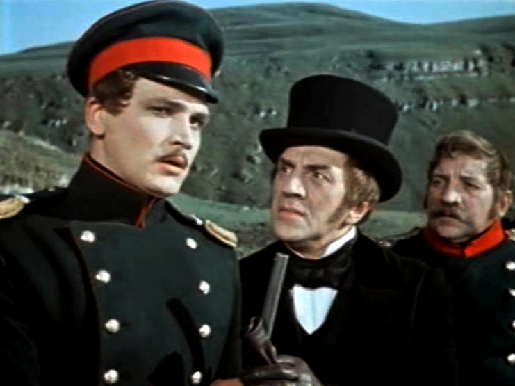 Mikhail Astangov, Anatoliy Verbitskiy, and Vitali Politseymako in Knyazhna Meri (1955)