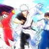 Tomokazu Sugita, Rie Kugimiya, Mikako Takahashi, and Daisuke Sakaguchi in Gekijouban Gintama Kanketsu-hen: Yorozuyayo eien nare (2013)