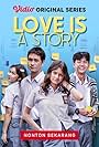 Rebecca Klopper, Jerome Kurnia, Chicco Kurniawan, and Amanda Rawles in Love Is a Story (2021)