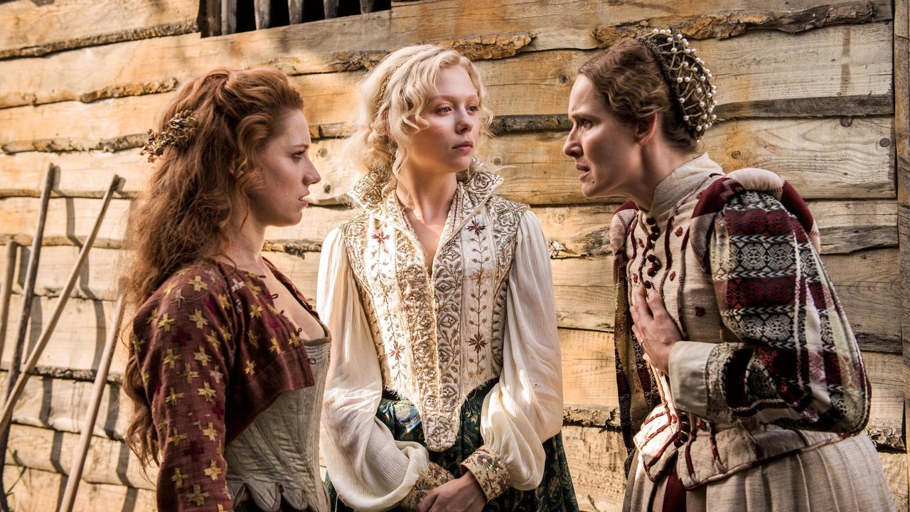 Claire Cox, Naomi Battrick, and Niamh Walsh in Jamestown (2017)