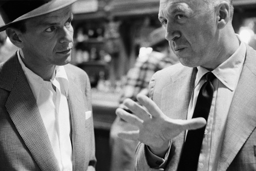 Frank Sinatra and Otto Preminger in The Man with the Golden Arm (1955)