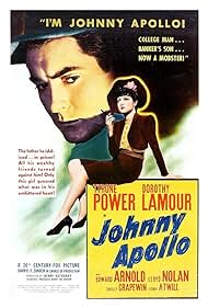 Tyrone Power and Dorothy Lamour in Johnny Apollo (1940)