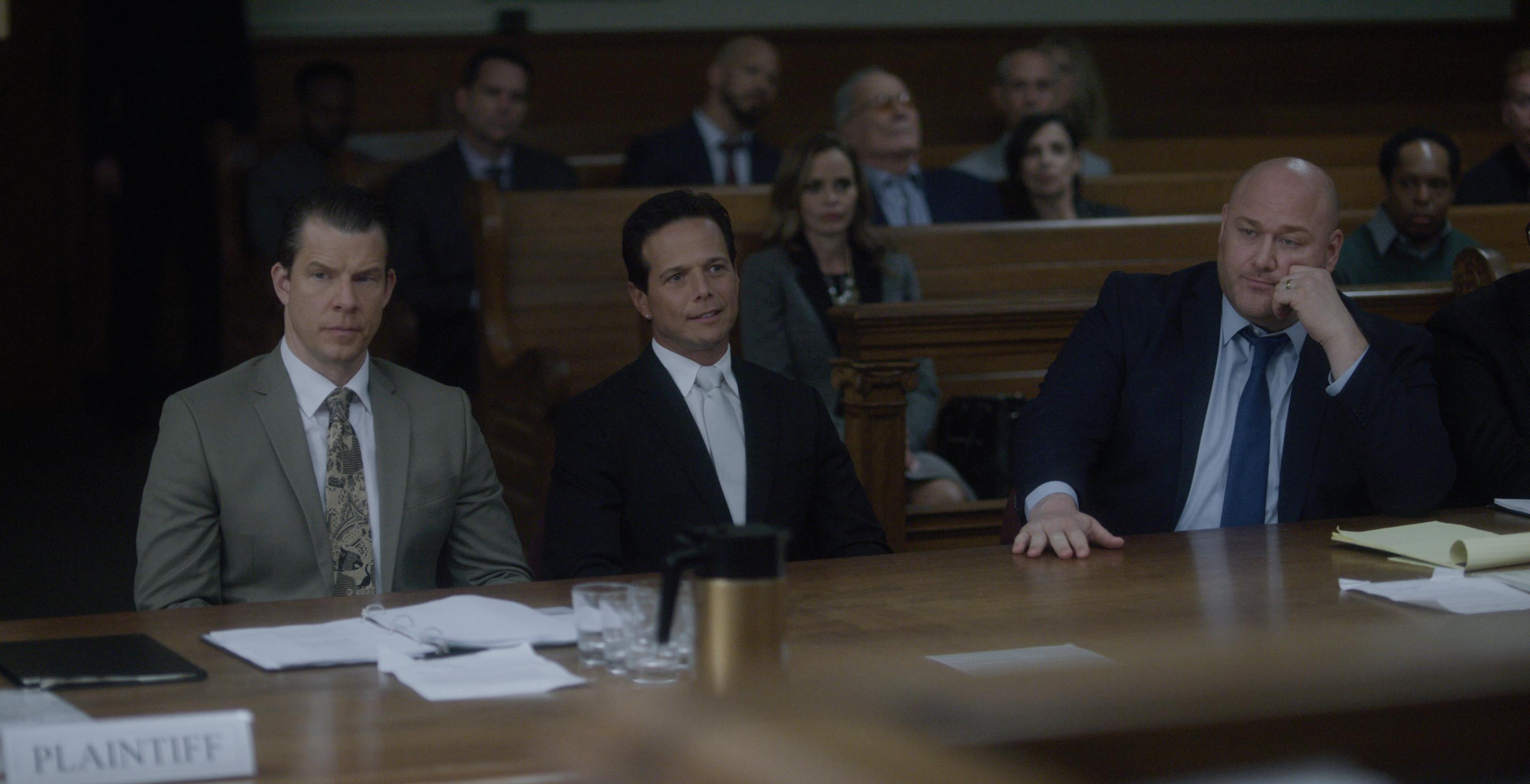 Eric Mabius, Will Sasso, and Scott Wolf in Inside Game (2019)