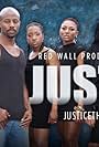 Thyais Walsh, Damian Bailey, Ashley Diane Currie, Richard Lampone, Okema Moore, Krystal Farris, and Ellen Domingos in Justice, the Series (2012)