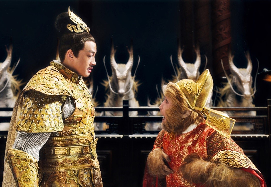 Peter Ho and Donnie Yen in The Monkey King: Havoc in Heaven's Palace (2014)