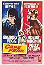 Robert Mitchum, Gregory Peck, Polly Bergen, and Lori Martin in Cape Fear (1962)