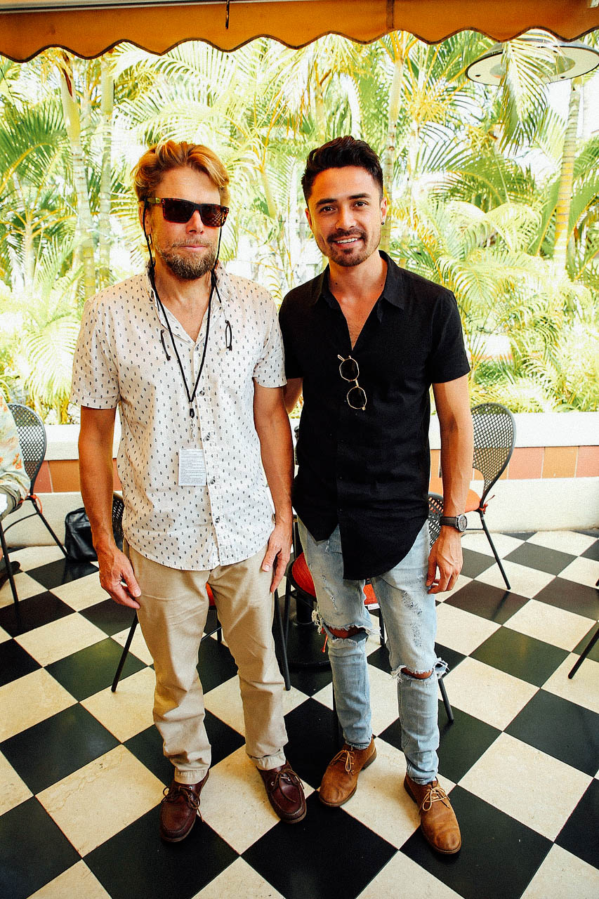 Chris Herd and Adam Saunders at an event for Find Your Voice (2018)