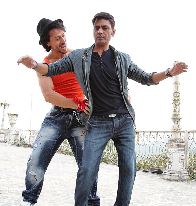 Nawazuddin Siddiqui and Tiger Shroff in Munna Michael (2017)