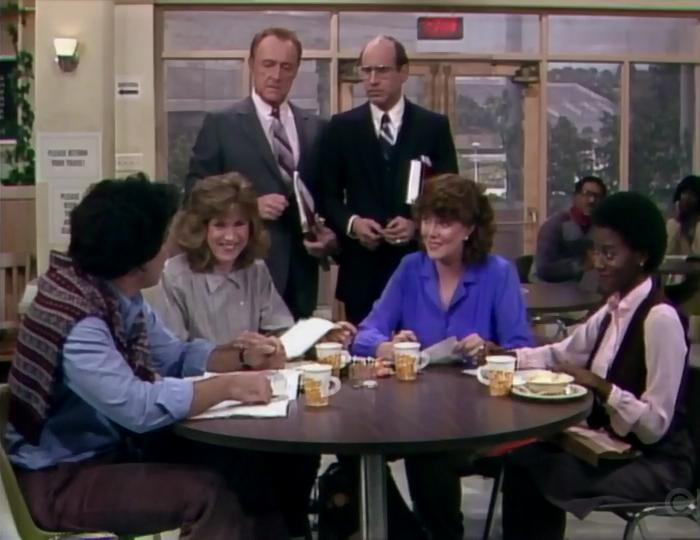 Lynn Redgrave, Adam Arkin, Norman Bartold, Van Nessa Clarke, Kit McDonough, and George Wyner in Teachers Only (1982)