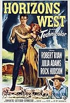 Rock Hudson, Julie Adams, and Robert Ryan in Horizons West (1952)