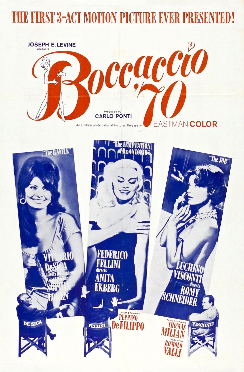 Sophia Loren, Anita Ekberg, and Romy Schneider in Boccaccio '70 (1962)