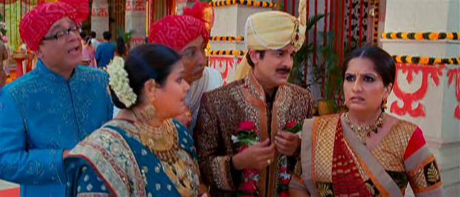 Anang Desai, Supriya Pathak, Rajeev Mehta, Jamnadas Majethia, and Nimisha Vakharia in Khichdi: The Movie (2010)