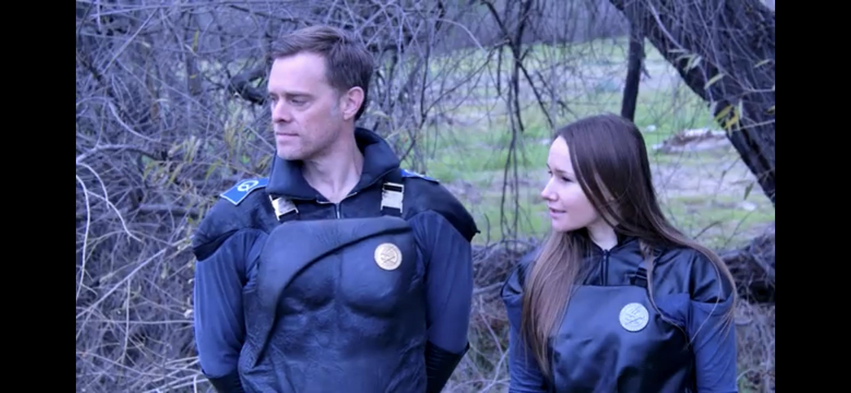 Aaron Gaffey and Tatiana Sokolova in Space Command (2020)