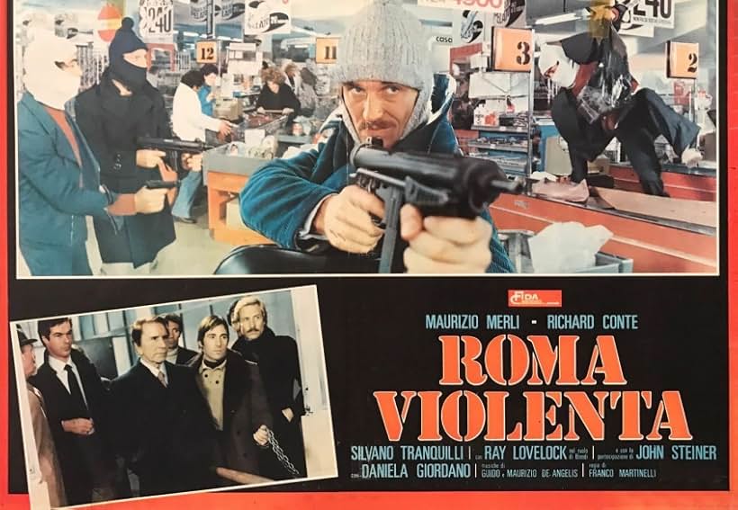 Richard Conte, Maurizio Merli, Benito Pacifico, Benito Stefanelli, John Steiner, and Massimo Vanni in Violent Rome (1975)