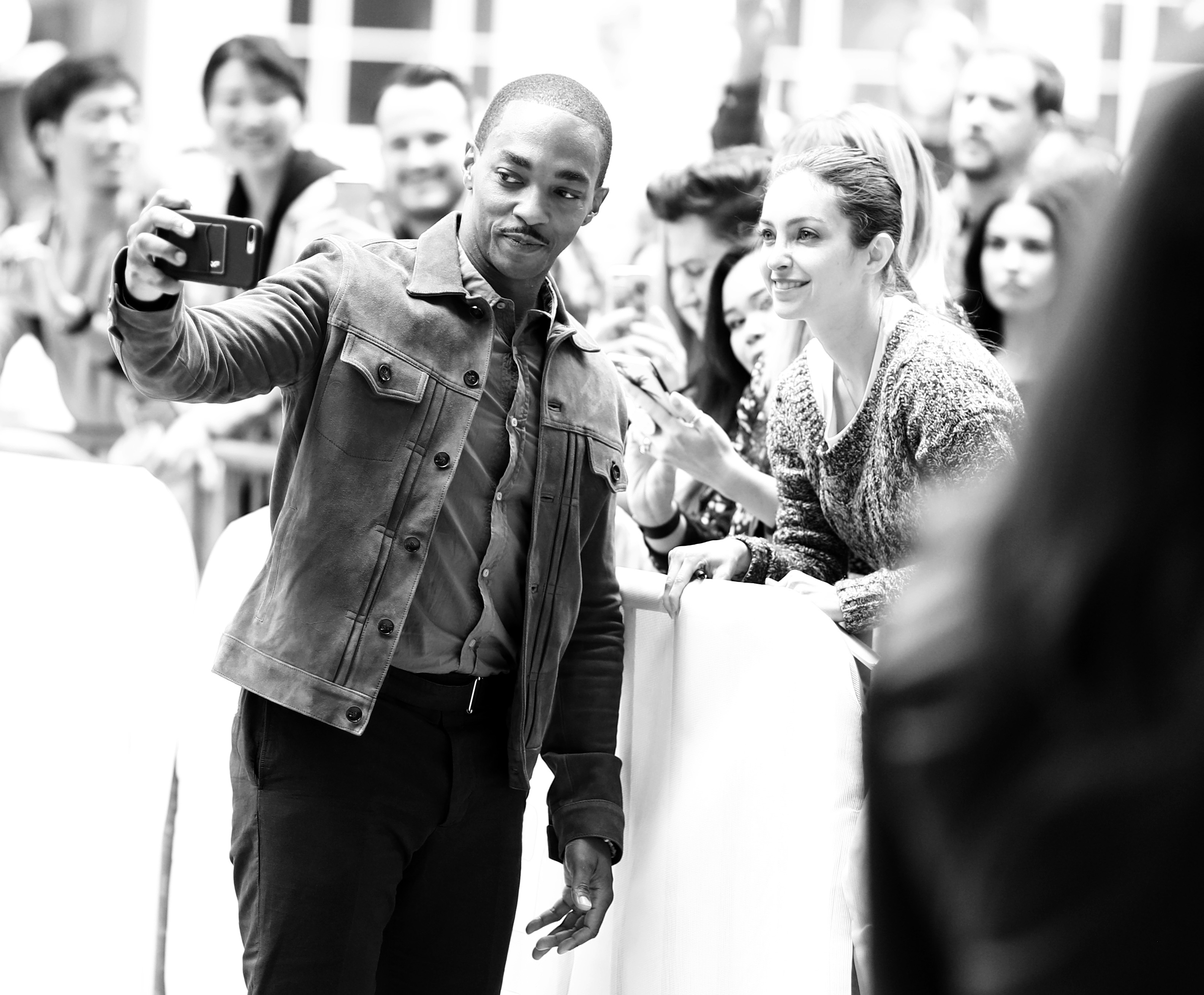 Anthony Mackie at an event for Synchronic (2019)