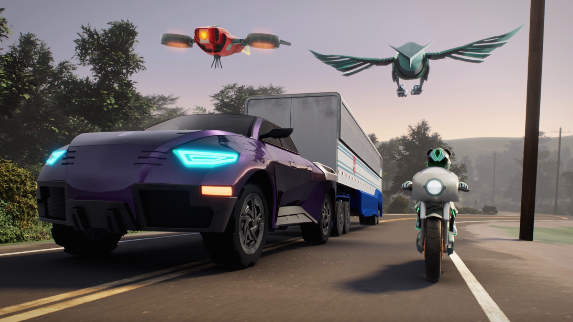 Zeno Robinson, Zion, Stephanie Lemelin, Z Infante, and Kathreen Khavari in Transformers: Earthspark (2022)