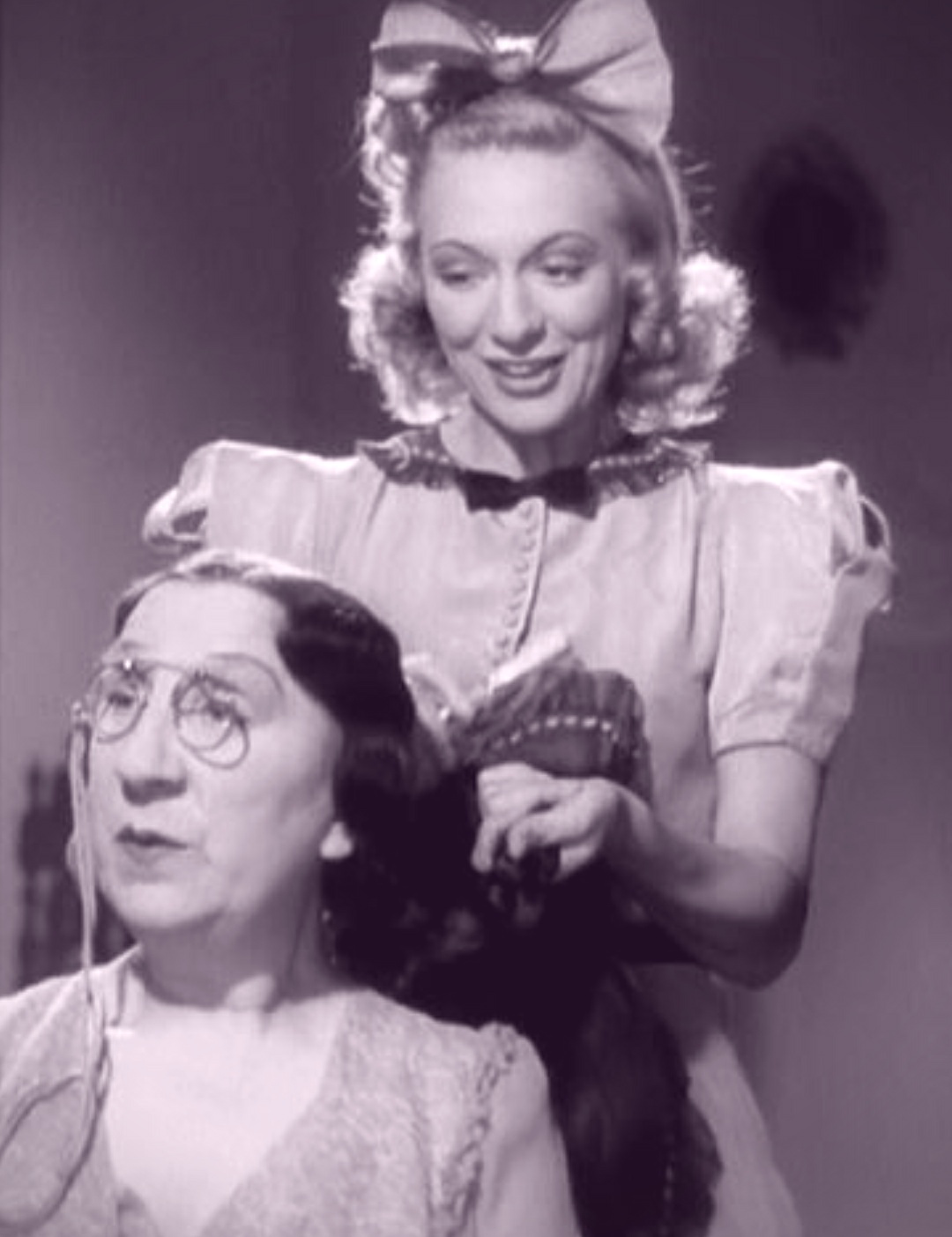 Bertha Belmore and Diana Churchill in Yes, Madam? (1939)