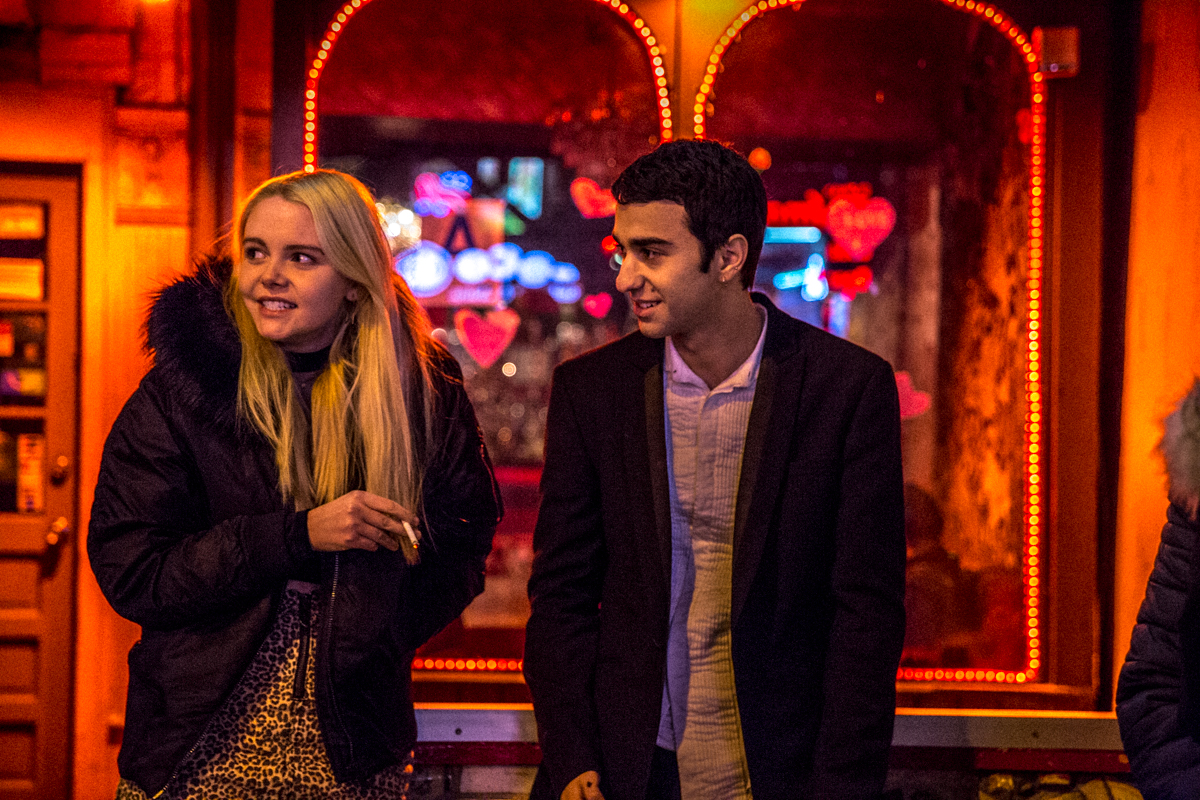 Alex Wolff and Olivia Boreham-Wing in The Cat and the Moon (2019)