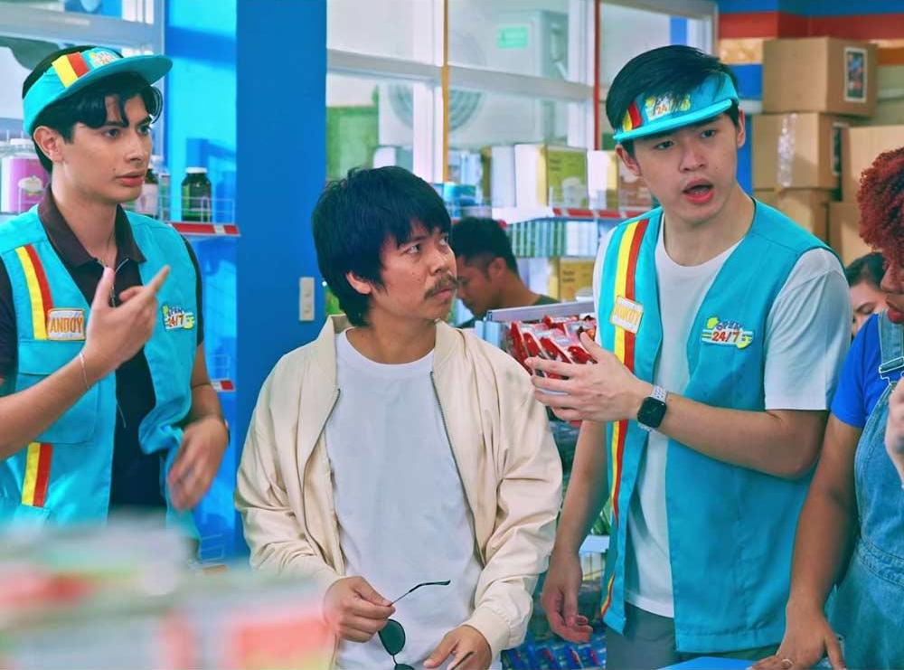 Allen Ansay, Kimson Tan, and Empoy Marquez in Open 24/7 (2023)