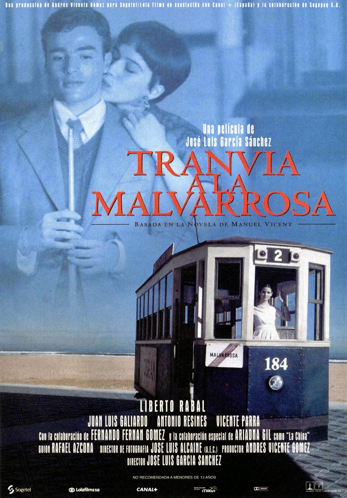 Ariadna Gil and Liberto Rabal in Tramway to Malvarrosa (1996)