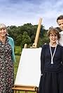 Richard Bacon, Una Stubbs, and Lachlan Goudie in The Big Painting Challenge (2015)