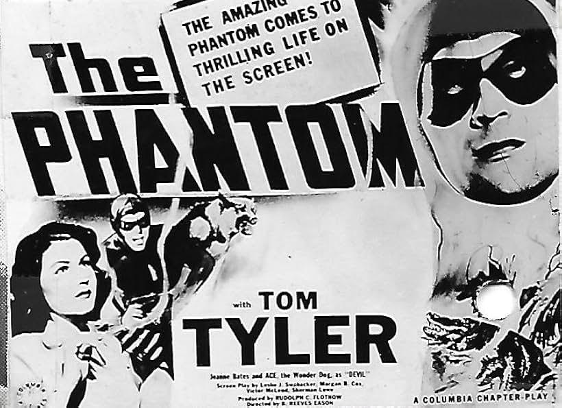 Jeanne Bates, Tom Tyler, and Ace the Wonder Dog in The Phantom (1943)