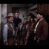 Ernest Borgnine, Lee Marvin, Alfonso Bedoya, Kansas Moehring, Frank J. Scannell, and Joseph Vitale in The Stranger Wore a Gun (1953)